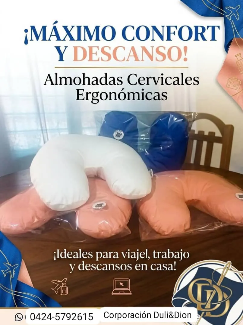 Almohada cervicales ergonómica